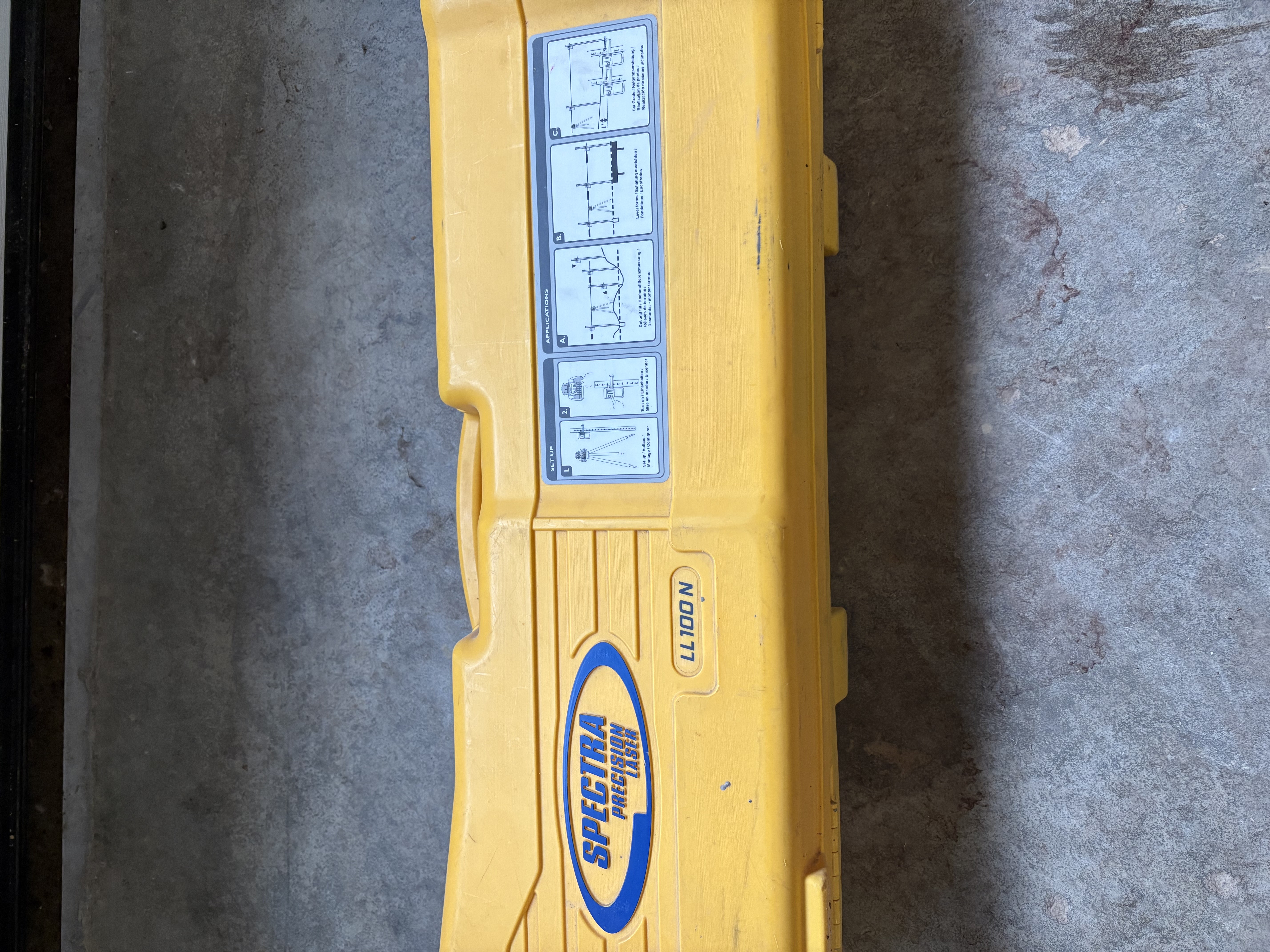 Transit Level Rental Calgary Spectra LL100N Laser Level - Clare Equipment Rental